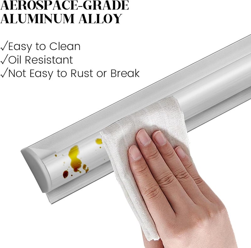 AYZTKUX Receipt Holder for Restaurant, No Drill Self-Adhesive Restaurant Ticket Holder Strip, Aluminum Easy to Clean Restaurant Order Ticket Holder for Kitchen, Office, Cafes - Image 4